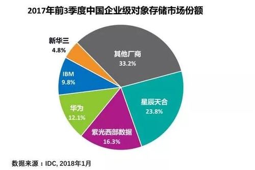 紫光西部數據躍居2017中國對象存儲市場第二大廠商